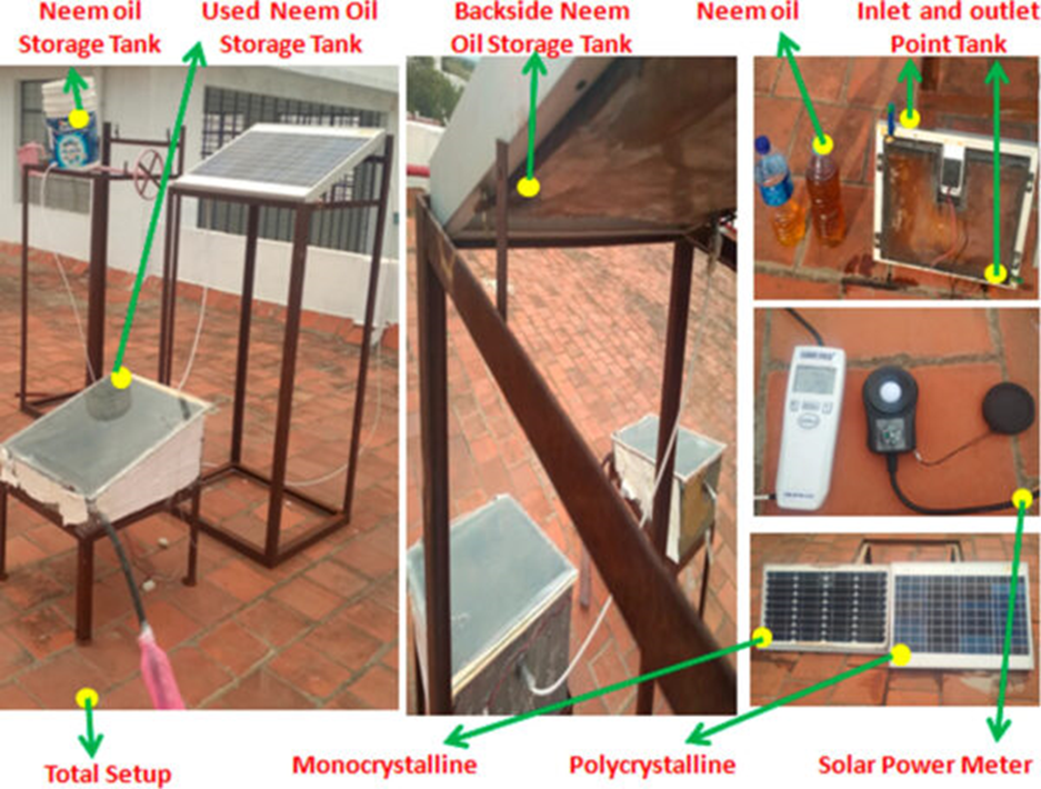 Технология охлаждения солнечных модулей на основе отработанного масла нима